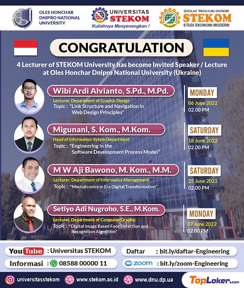 Visiting Lecturer with Lecturer from University of Science Computer and Technology in collaboration with Oles Honchar Dnipro National University (Ukraine)