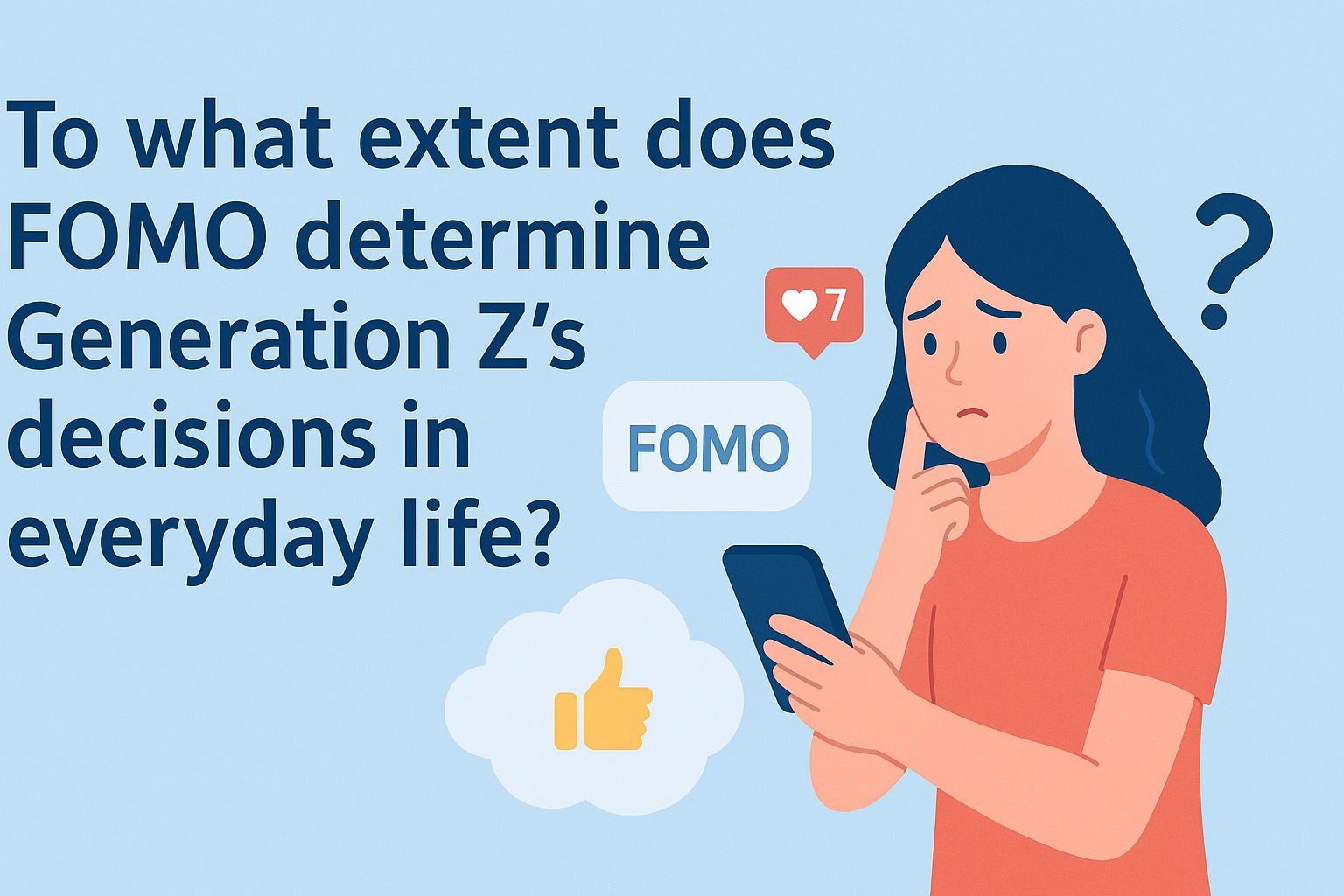 To what extent does FOMO determine Generation Z's decisions in everyday life?