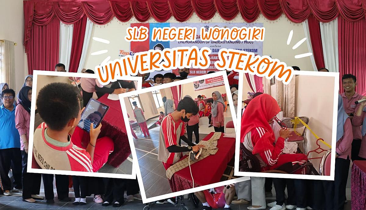 Universitas Stekom adakan Tes Kecakapan Laundry bagi Siswa Disabilitas Di SLB Negeri Wonogiri