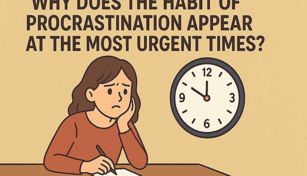 WHY DOES THE HABIT OF PROCRASTINATION APPEAR AT THE MOST URGENT TIMES?