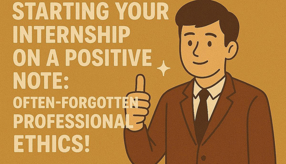Starting Your Internship on a Positive Note: Often-Forgotten Professional Ethics!