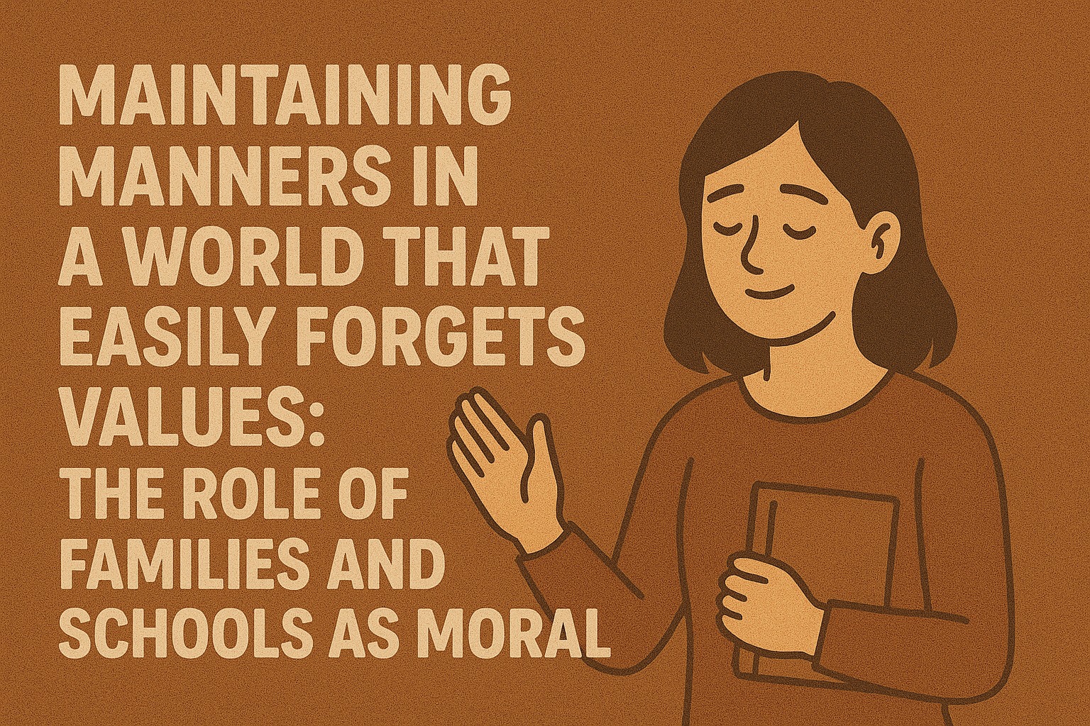 Maintaining Manners in a World That Easily Forgets Values: The Role of Families and Schools as Moral Bastions