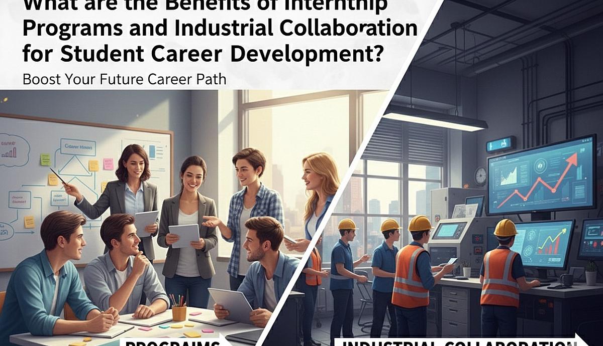 What are the Benefits of Internship Programs and Industrial Collaboration for Student Career Development?