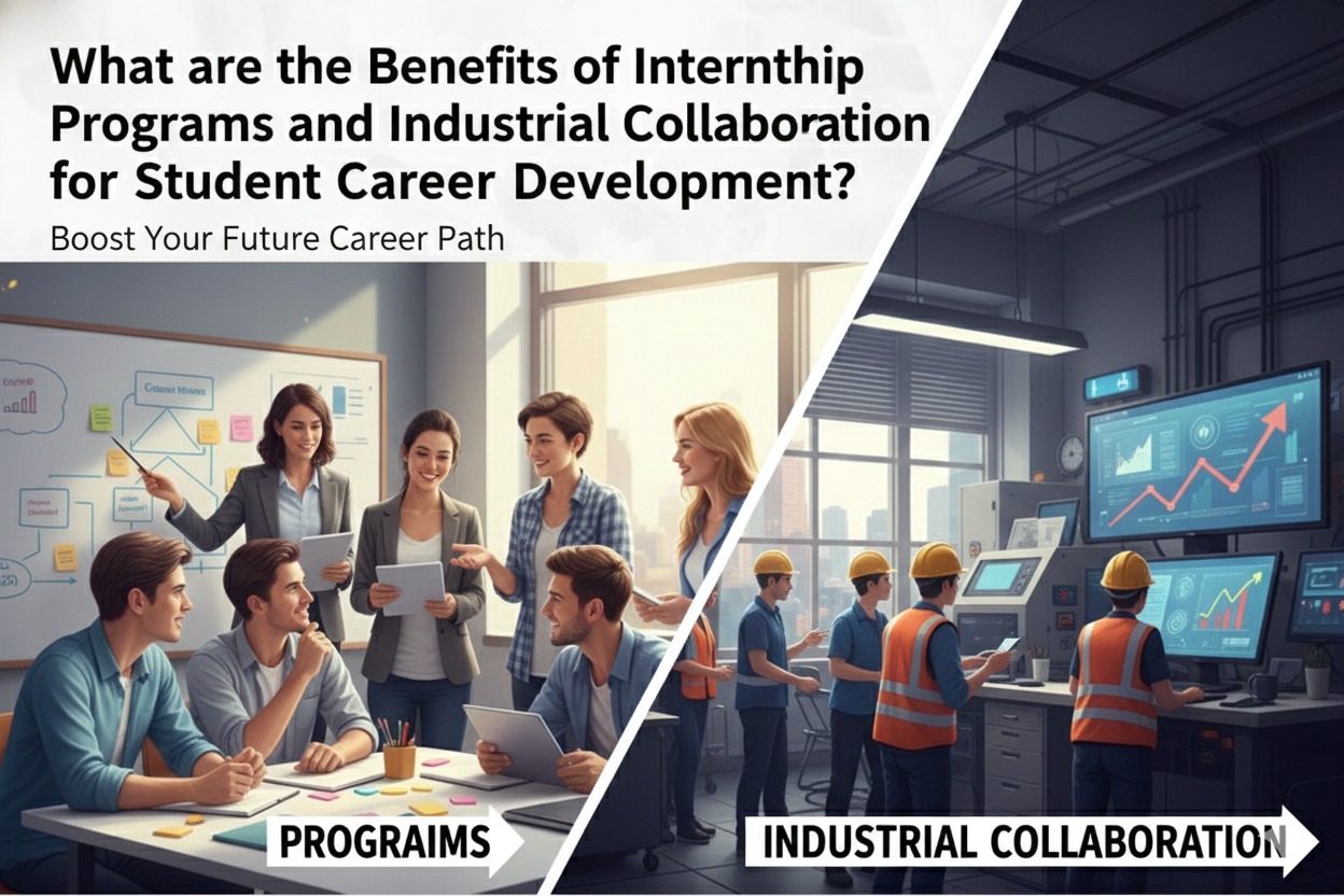 What are the Benefits of Internship Programs and Industrial Collaboration for Student Career Development?