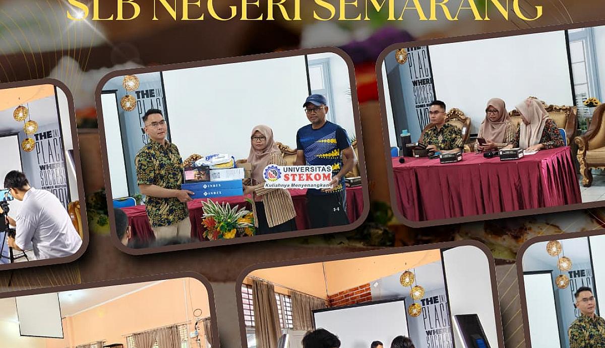 Universitas STEKOM Salurkan Hibah Peralatan dan Tetapkan Duta Kebekerjaan Disabilitas di SLB Negeri Semarang