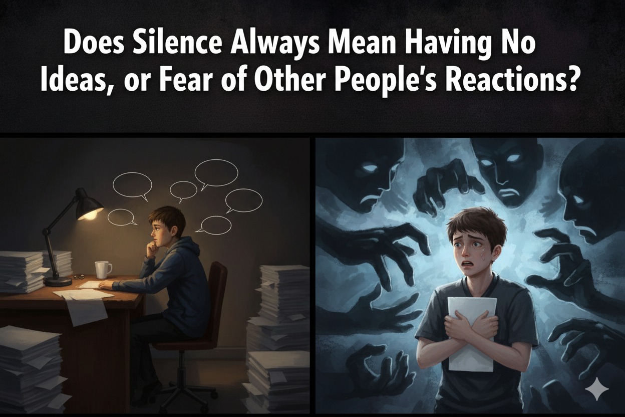 Does Silence Always Mean Having No Ideas, or Fear of Other People's Reactions?
