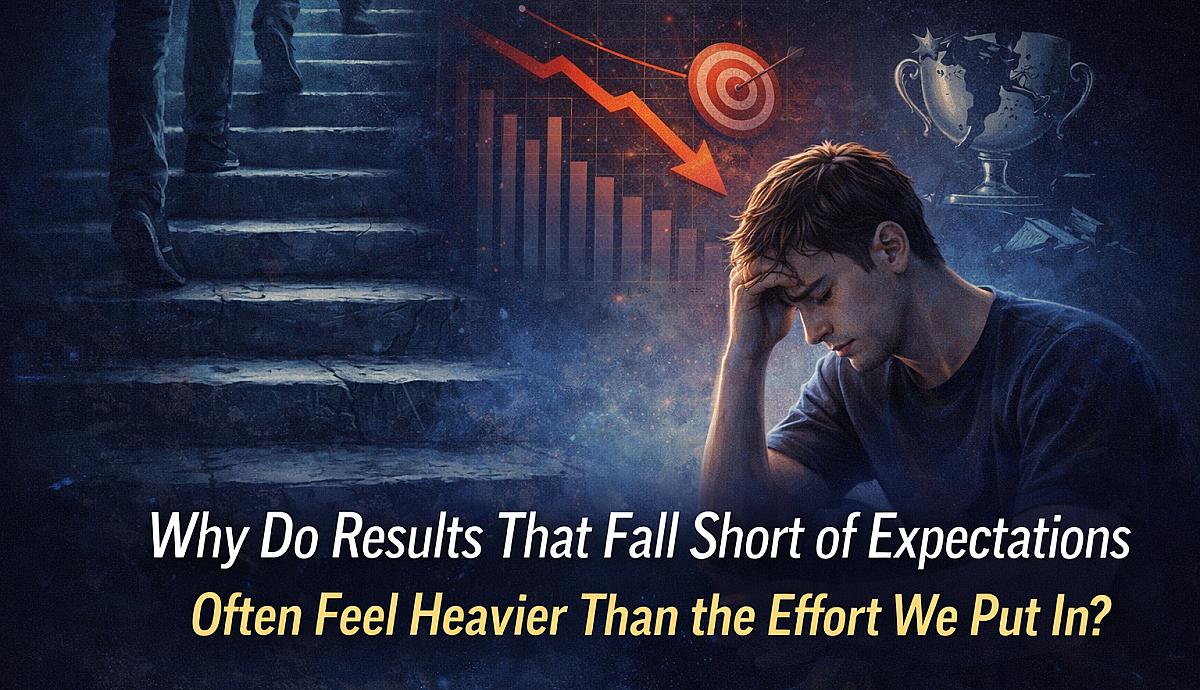 Why Do Results That Fall Short of Expectations Often Feel Heavier Than the Effort We Put In?