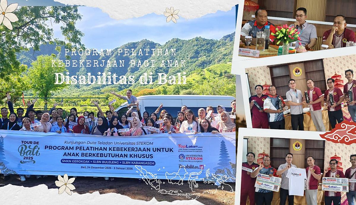 Universitas STEKOM Bersama Duta Inklusi Gelar Program Pelatihan Kebekerjaan bagi Anak Disabilitas di Bali