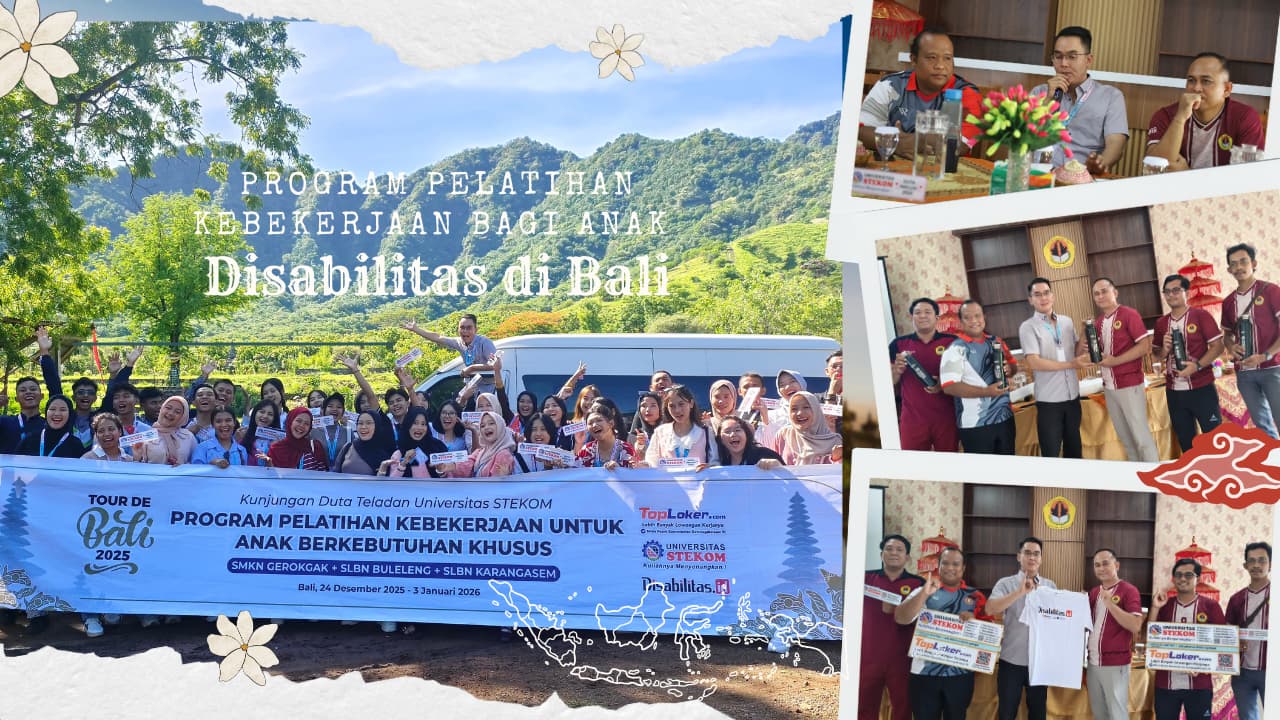 Universitas STEKOM Bersama Duta Inklusi Gelar Program Pelatihan Kebekerjaan bagi Anak Disabilitas di Bali