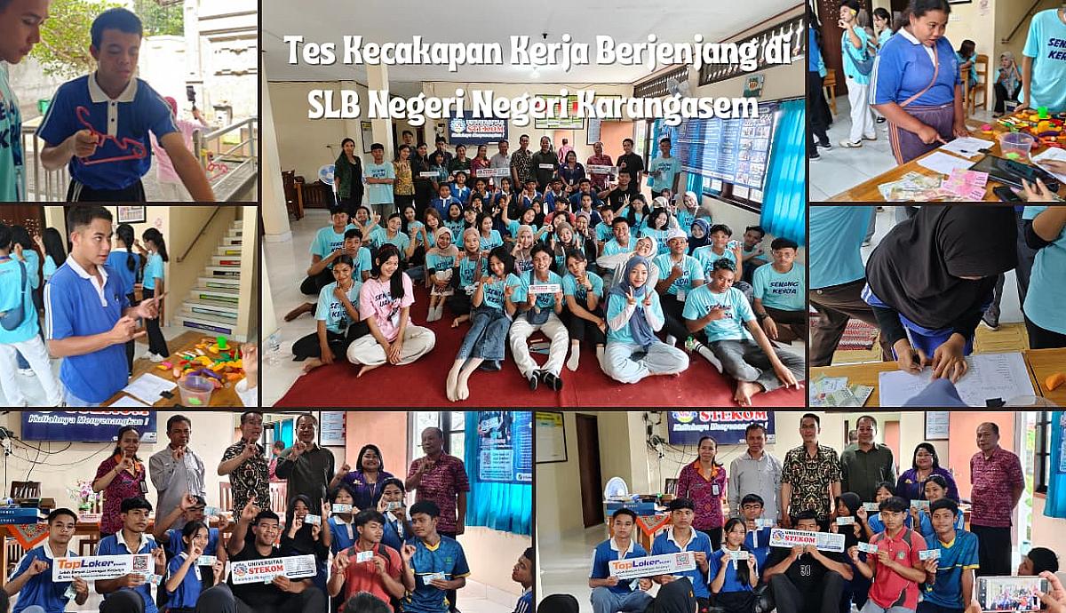 Universitas STEKOM Selenggarakan Tes Kecakapan Kerja Berjenjang bagi Siswa SLB Negeri Karangasem