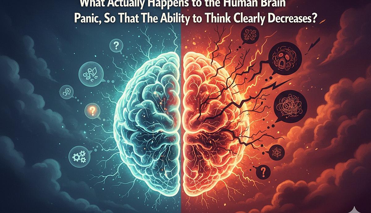 What Actually Happens to the Human Brain During Panic, So That the Ability to Think Clearly Decreases?