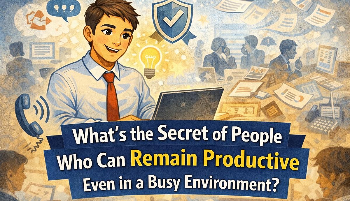 What's the Secret of People Who Can Remain Productive Even in a Busy Environment?
