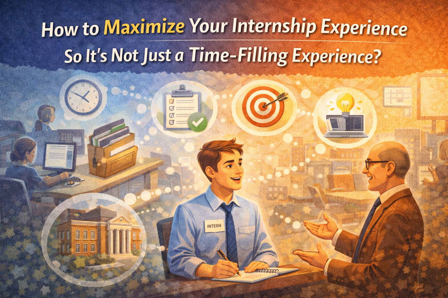 How to Maximize Your Internship Experience So It's Not Just a Time-Filling Experience?