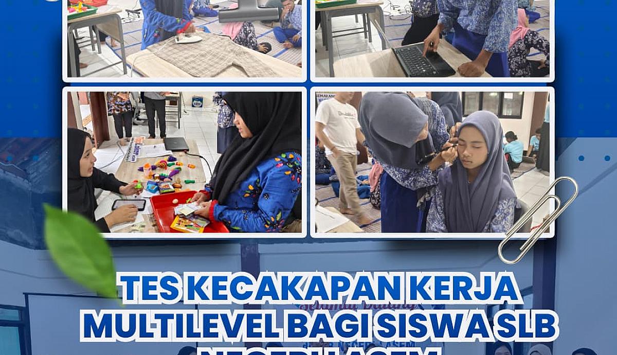 Universitas Stekom Gelar Tes Kecakapan Kerja Multilevel bagi Siswa SLB Negeri Lasem