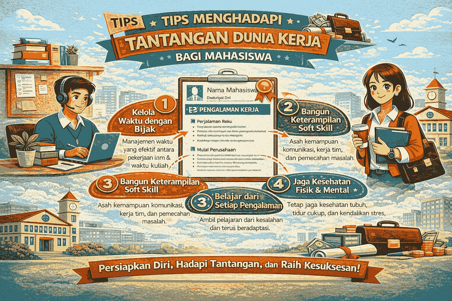 Tips Menghadapi Tantangan Dunia Kerja bagi Mahasiswa