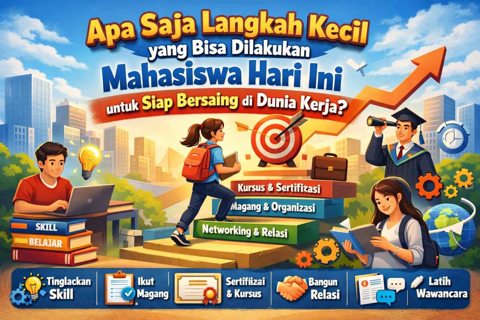 Apa Saja Langkah Kecil yang Bisa Dilakukan Mahasiswa Hari Ini untuk Siap Bersaing di Dunia Kerja?