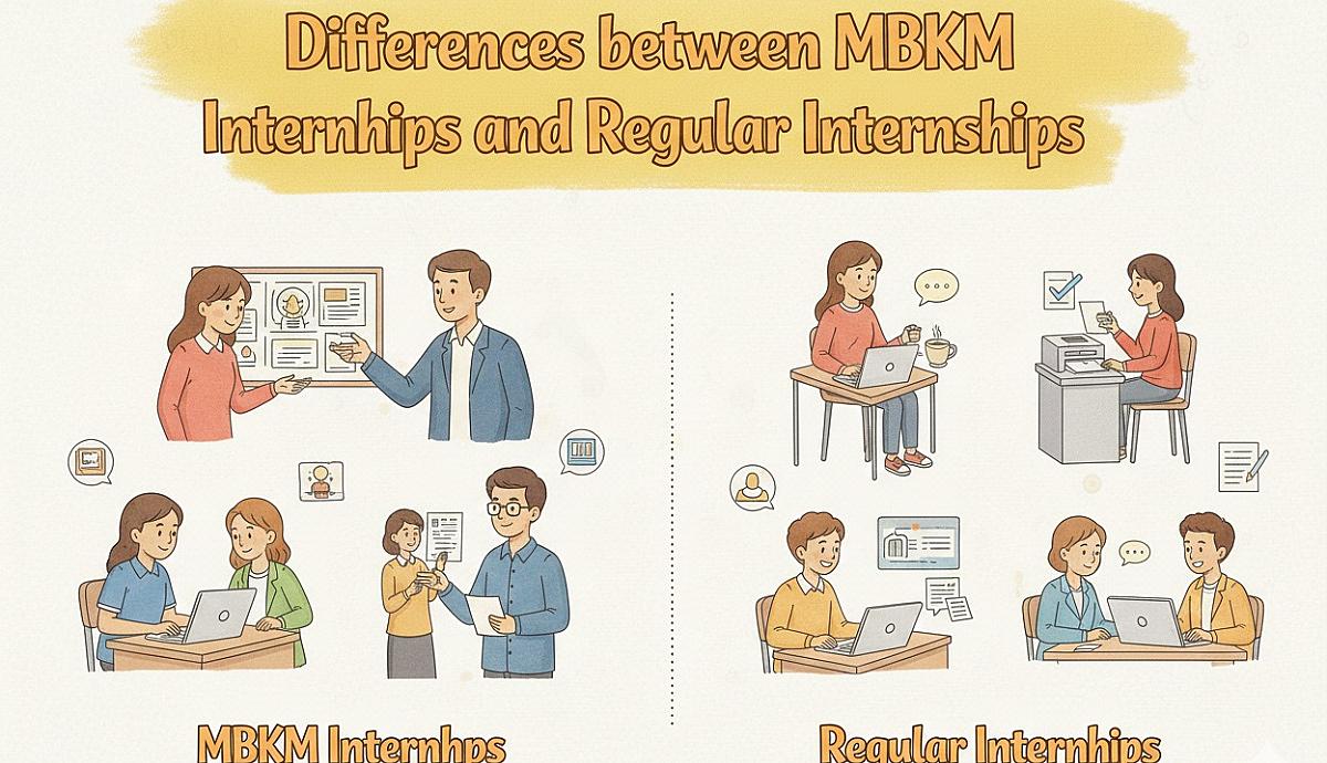 Differences between MBKM Internships and Regular Internships