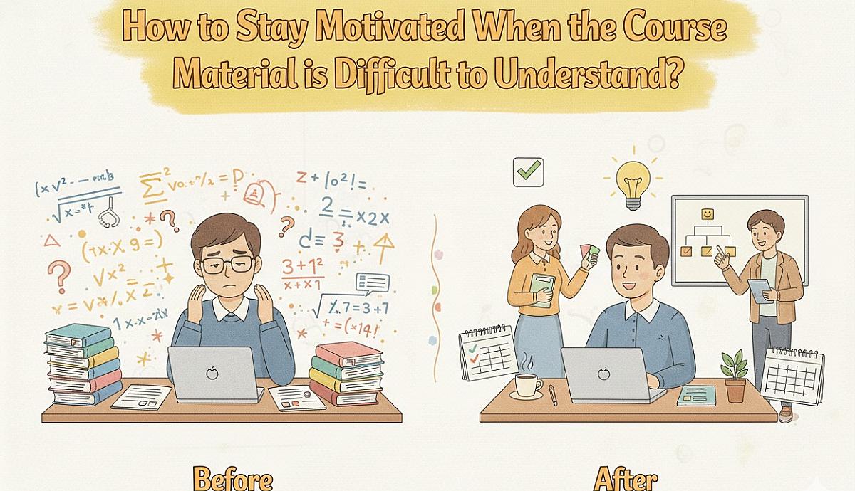 How to Stay Motivated When the Course Material is Difficult to Understand?