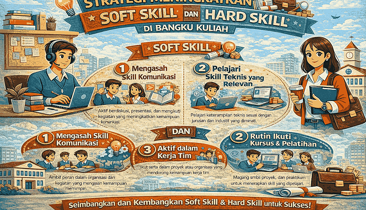 Strategi Meningkatkan Soft Skill dan Hard Skill di Bangku Kuliah