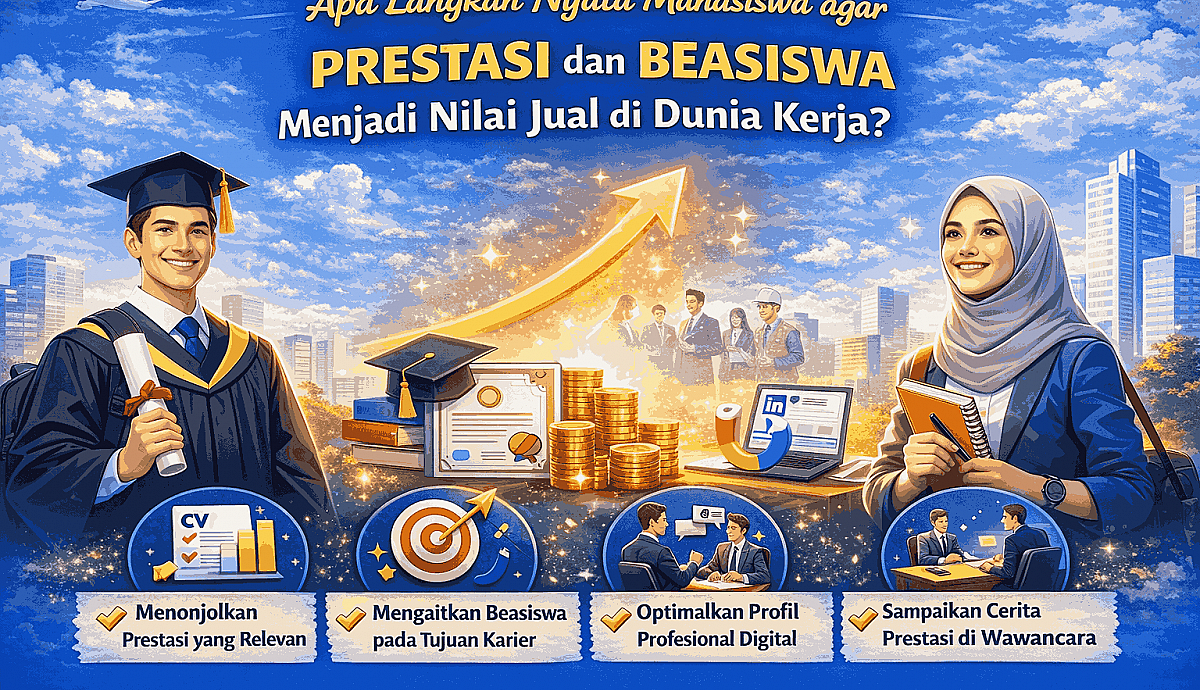 Apa Langkah Nyata Mahasiswa agar Prestasi dan Beasiswa Menjadi Nilai Jual di Dunia Kerja?