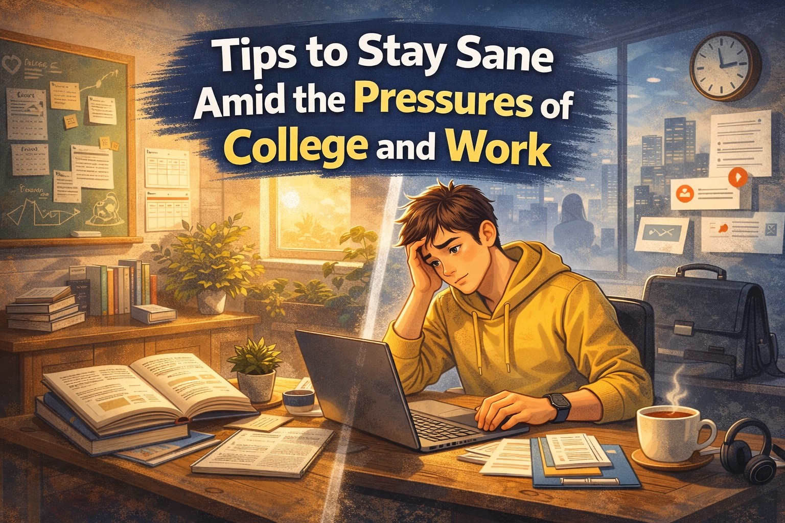 Tips to Stay Sane Amid the Pressures of College and Work