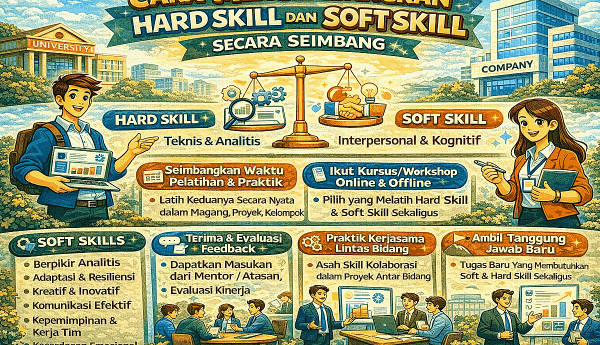 Cara Mengembangkan Hard Skill dan Soft Skill Secara Seimbang
