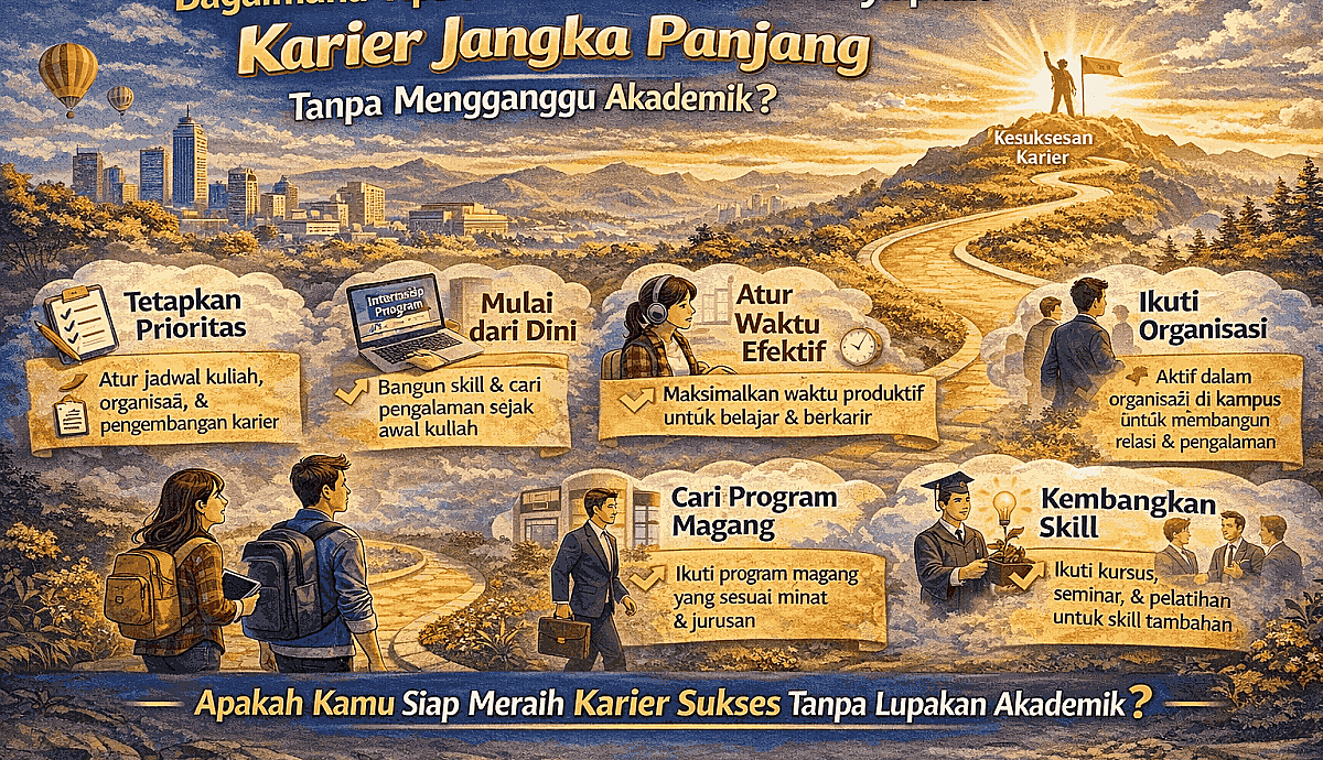 Bagaimana Tips Praktis Mahasiswa Menyiapkan Karier Jangka Panjang Tanpa Mengganggu Akademik?