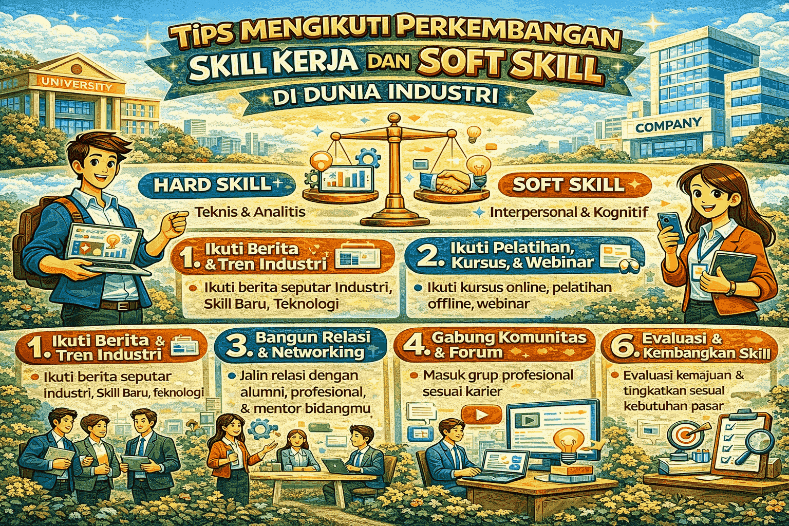 Tips Mengikuti Perkembangan Skill Kerja di Dunia Industri