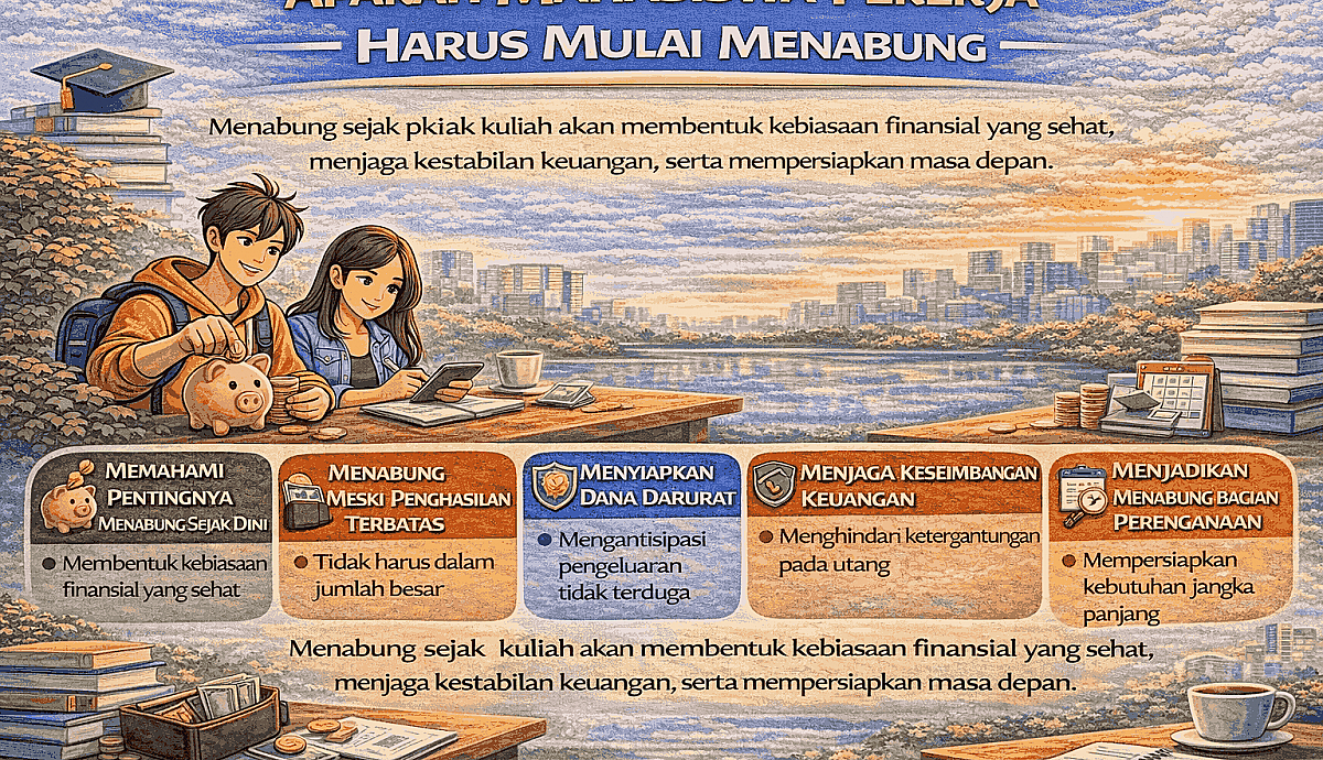 Apakah Mahasiswa Pekerja Harus Mulai Menabung