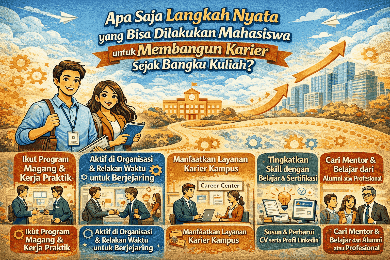 Apa Saja Langkah Nyata yang Bisa Dilakukan Mahasiswa untuk Membangun Karier Sejak Bangku Kuliah?