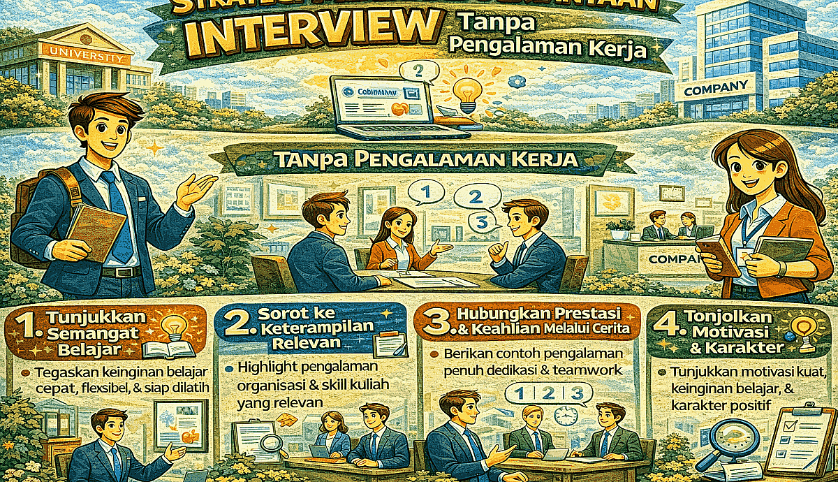 Strategi Menjawab Pertanyaan Interview Tanpa Pengalaman Kerja