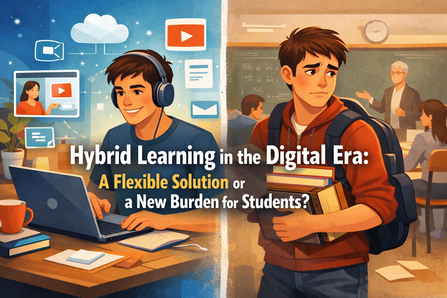 Hybrid Learning in the Digital Era: A Flexible Solution or a New Burden for Students