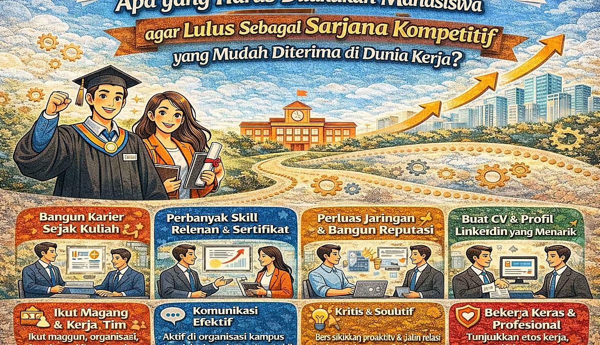 Apa yang Harus Dilakukan Mahasiswa agar Lulus sebagai Sarjana Kompetitif yang Mudah Diterima di Dunia Kerja?