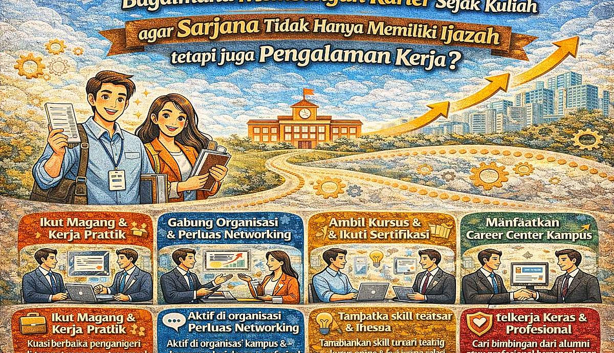 Bagaimana Membangun Karier Sejak Kuliah agar Sarjana Tidak Hanya Memiliki Ijazah tetapi Juga Pengalaman Kerja?