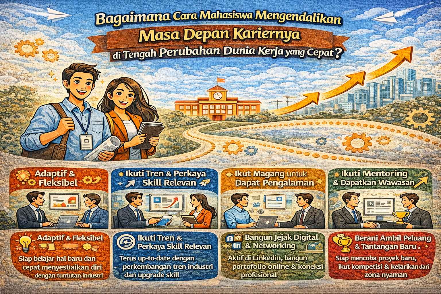 Bagaimana Cara Mahasiswa Mengendalikan Masa Depan Kariernya di Tengah Perubahan Dunia Kerja yang Cepat?