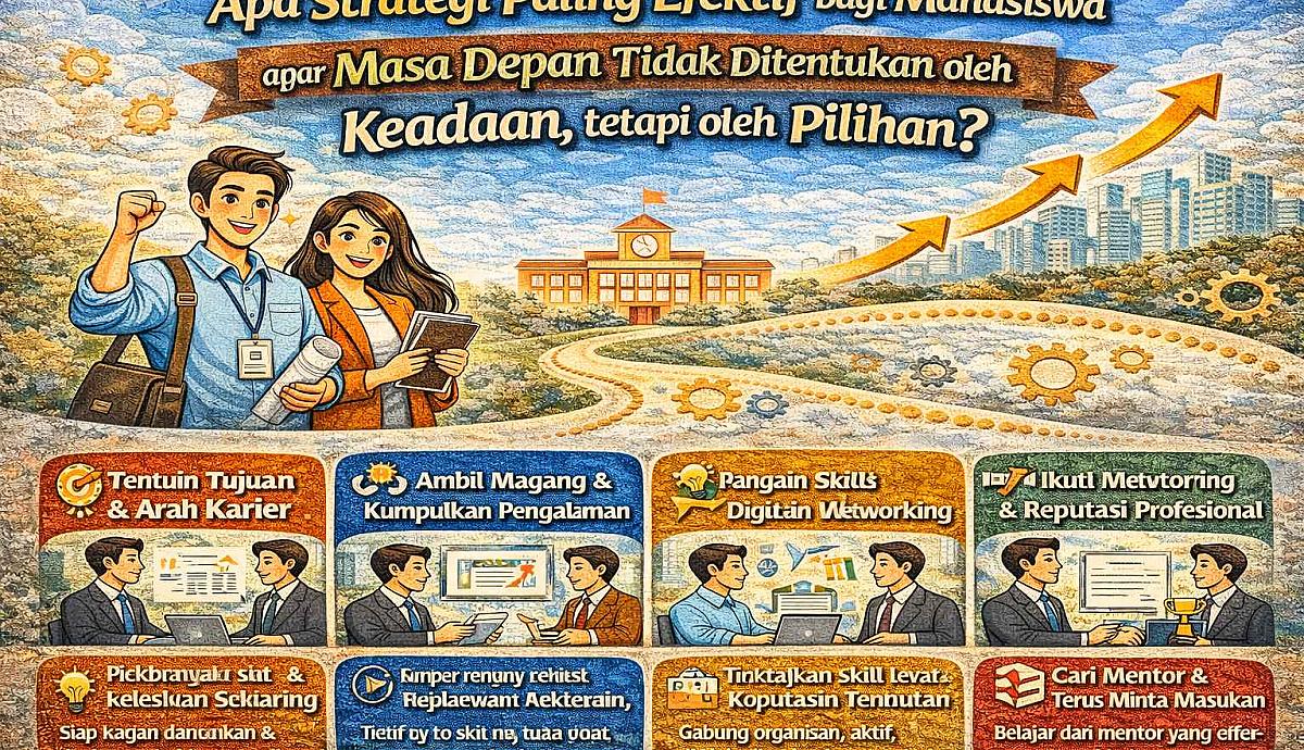 Apa Strategi Paling Efektif bagi Mahasiswa agar Masa Depan Tidak Ditentukan oleh Keadaan, tetapi oleh Pilihan?