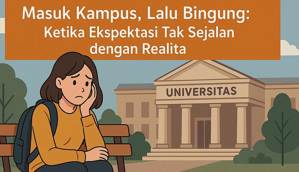 Masuk Kampus, Lalu Bingung: Ketika Ekspektasi Tak Sejalan dengan Realita
