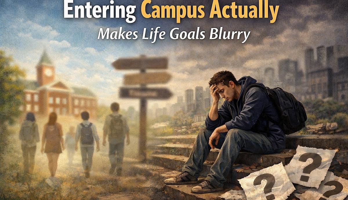 Entering Campus Actually Makes Life Goals Blurry
