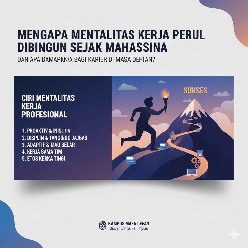 Apa Saja Ciri Mentalitas Kerja Profesional yang Wajib Dimiliki Mahasiswa Sejak Dini