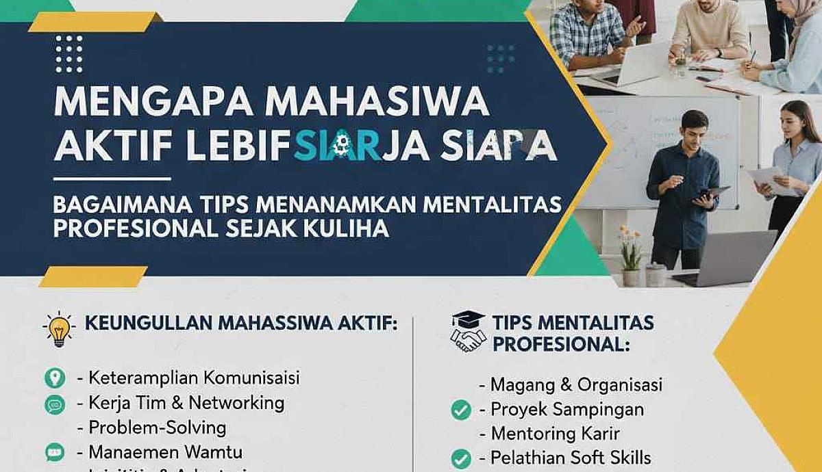 Mengapa Mahasiswa Aktif Lebih Siap Kerja dan Bagaimana Tips Menanamkan Mentalitas Profesional Sejak Kuliah