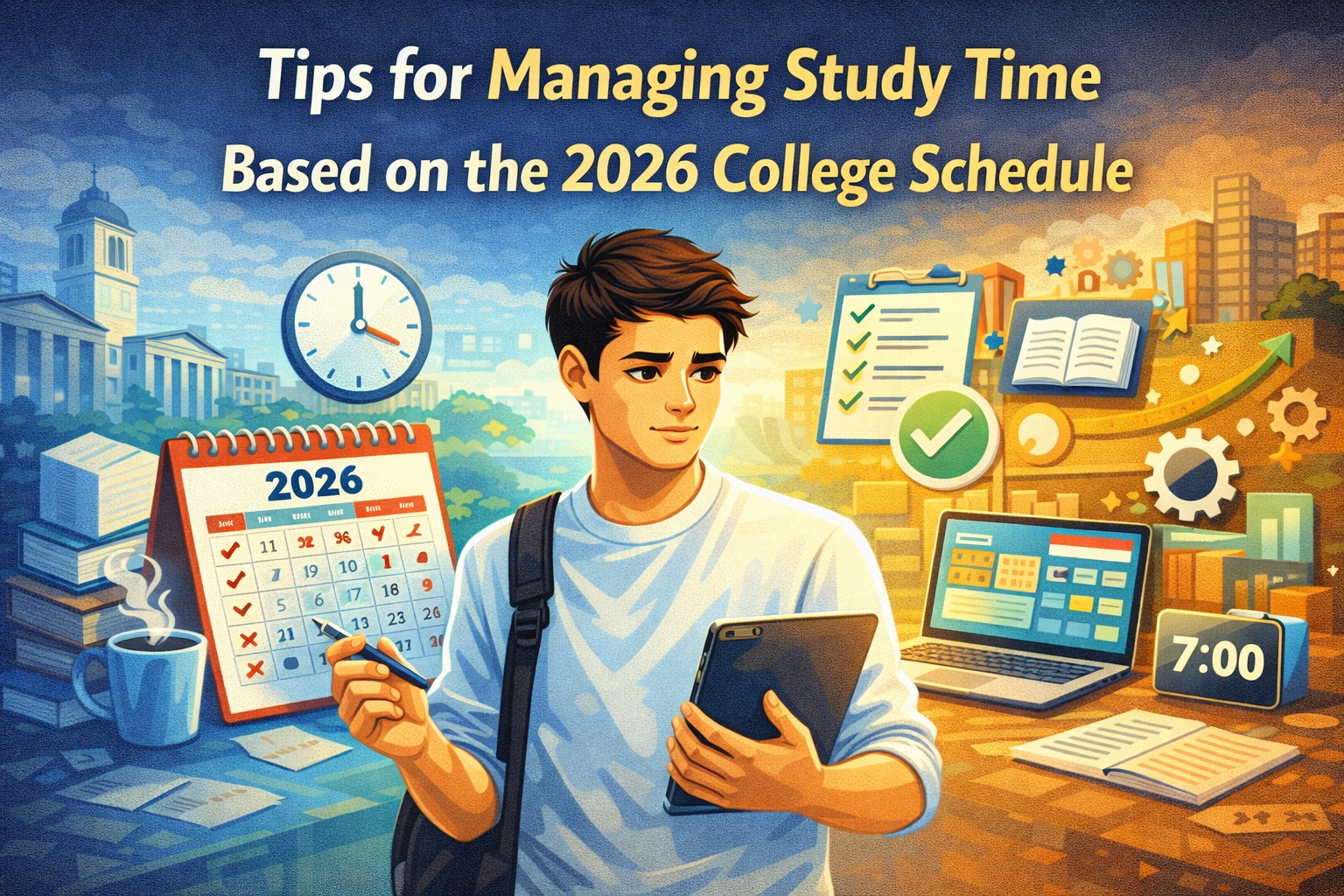 Tips for Managing Study Time Based on the 2026 College Schedule