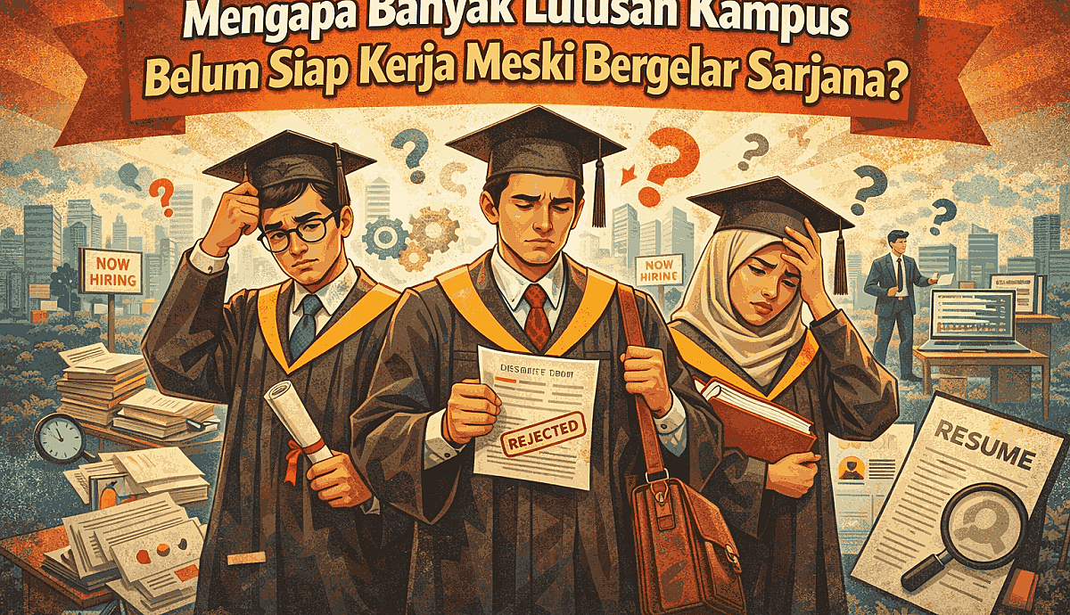 Mengapa Banyak Lulusan Kampus Belum Siap Kerja Meski Bergelar Sarjana