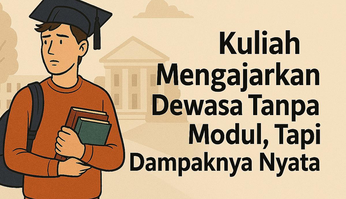 Kuliah Mengajarkan Dewasa Tanpa Modul, Tapi Dampaknya Nyata