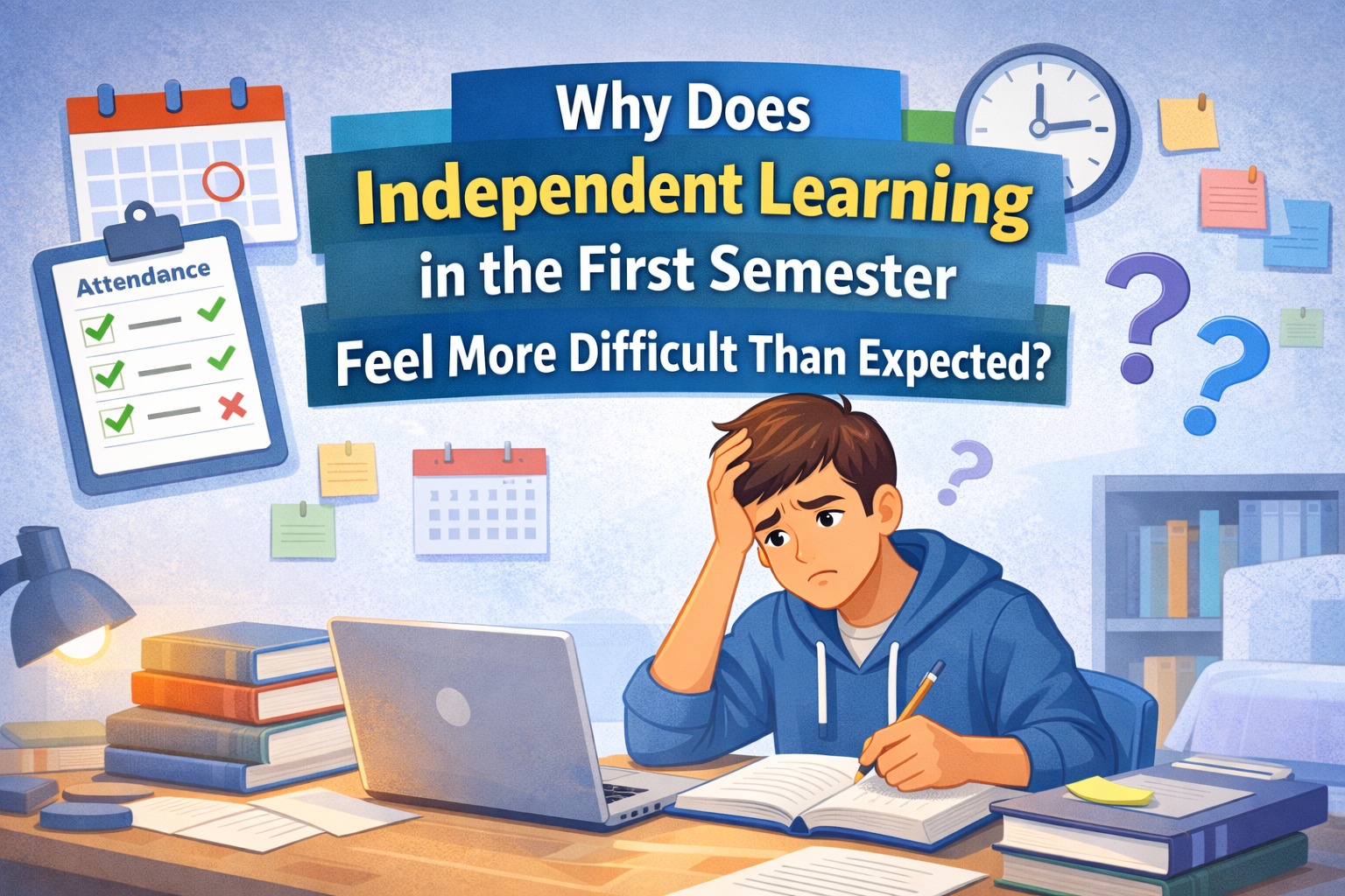Why Does Independent Learning in the First Semester Feel More Difficult Than Expected?