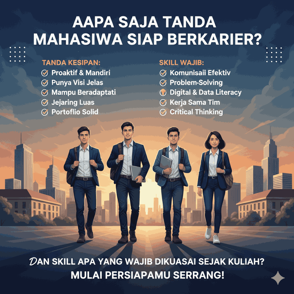 Apa Saja Tanda Mahasiswa Siap Berkarier, Dan Skill Apa Yang Wajib Dikuasai Sejak Kuliah?