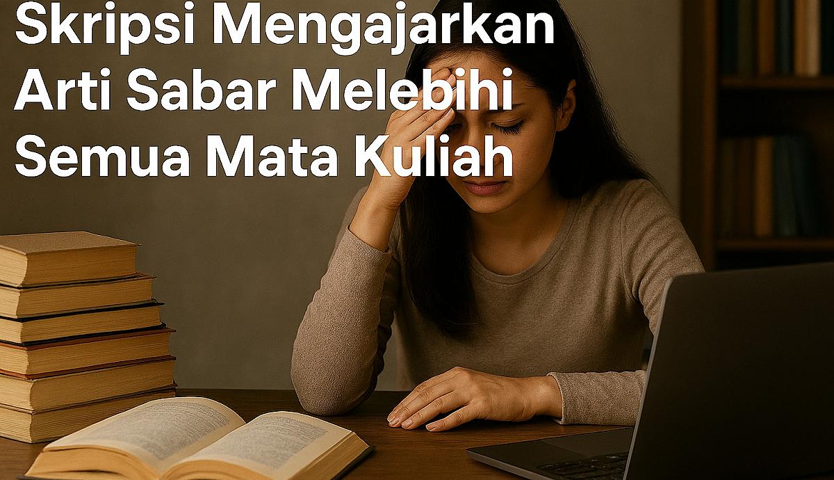 Skripsi Mengajarkan Arti Sabar Melebihi Semua Mata Kuliah