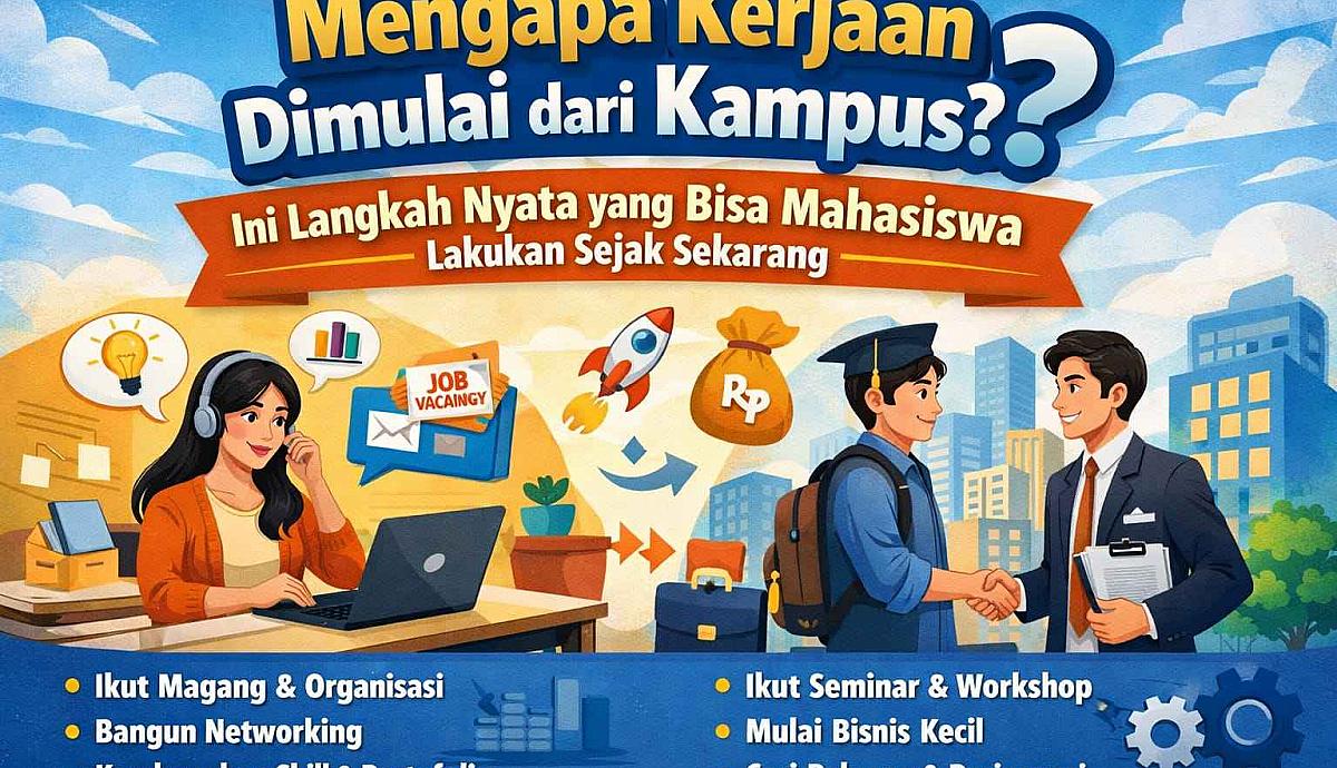 Mengapa Kerjaan Dimulai dari Kampus? Ini Langkah Nyata yang Bisa Mahasiswa Lakukan Sejak Sekarang