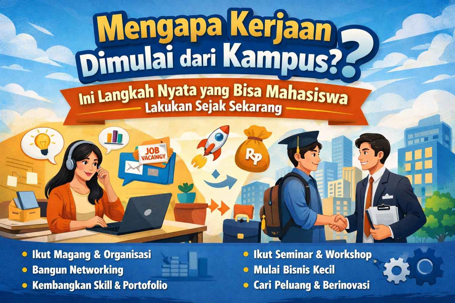 Mengapa Kerjaan Dimulai dari Kampus? Ini Langkah Nyata yang Bisa Mahasiswa Lakukan Sejak Sekarang