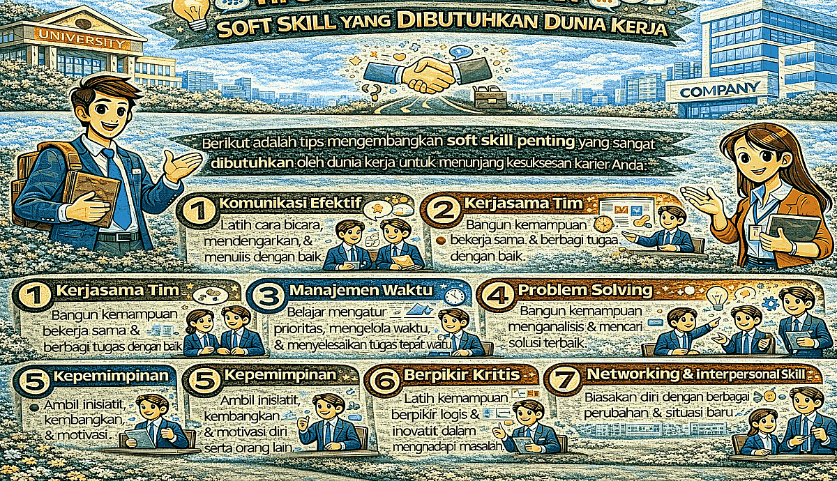 Tips Mengembangkan Soft Skill yang Dibutuhkan Dunia Kerja