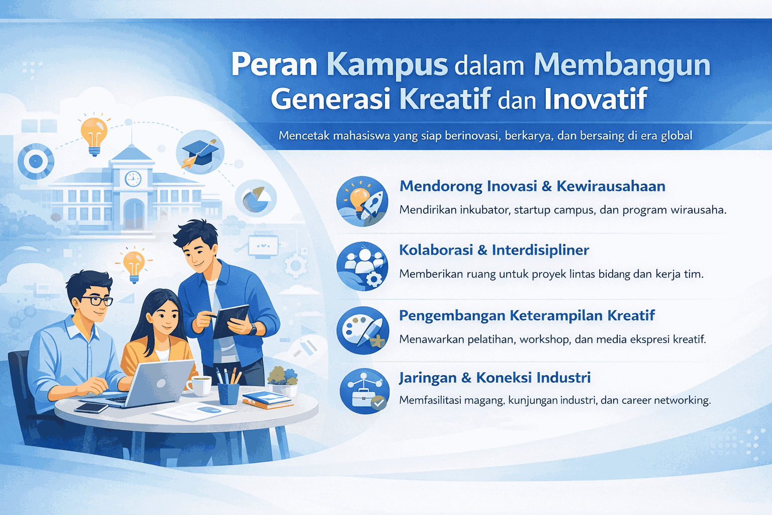 Peran Kampus dalam Membangun Generasi Kreatif dan Inovatif